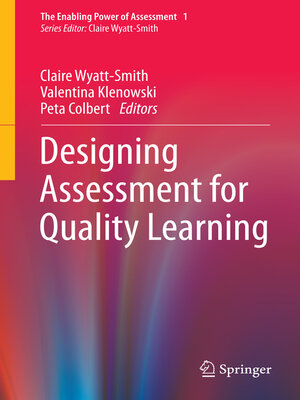 cover image of Designing Assessment for Quality Learning